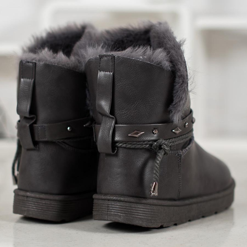 SHELOVET Mukluki Eco -nahkaa harmaa 1