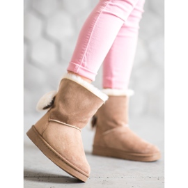 SHELOVET Lämmin mokkanahka Mukluki ruskea 2