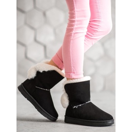 SHELOVET Lämmin mokkanahka Mukluki musta 1