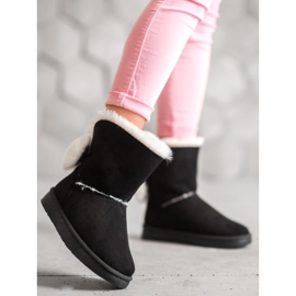 SHELOVET Lämmin mokkanahka Mukluki musta 2