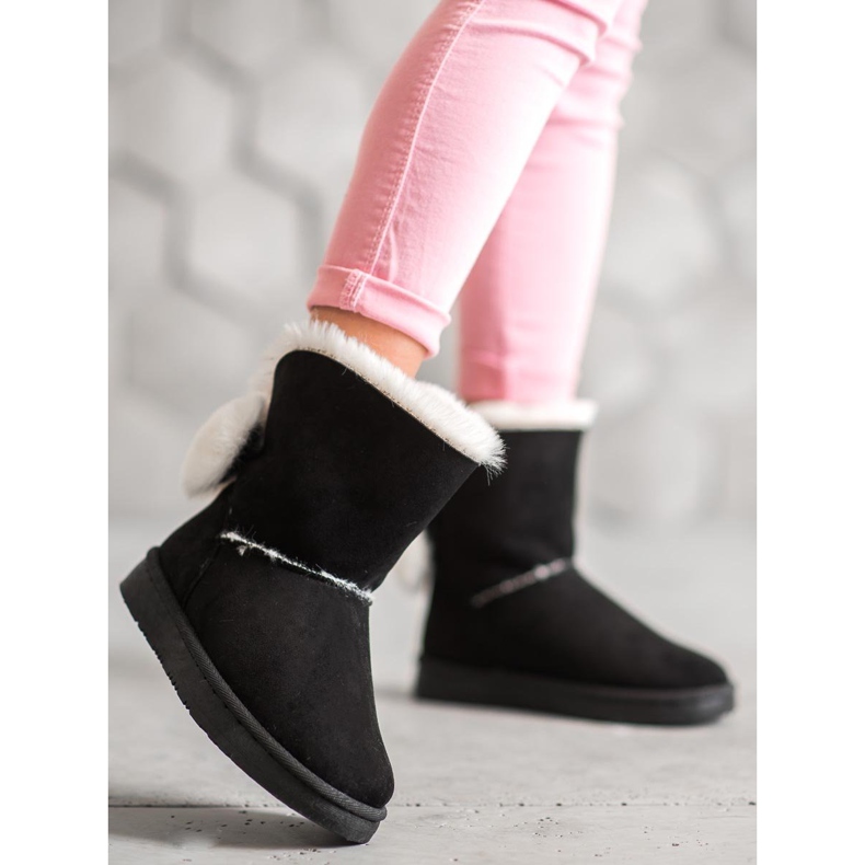 SHELOVET Lämmin mokkanahka Mukluki musta 2