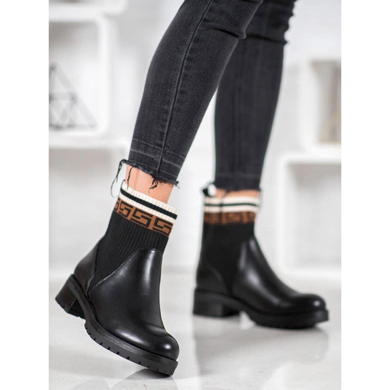 Gogo Eko-nahkasaappaat musta 2