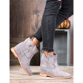 Bella Paris Mokkanahkaiset cowboy -saappaat harmaa 1