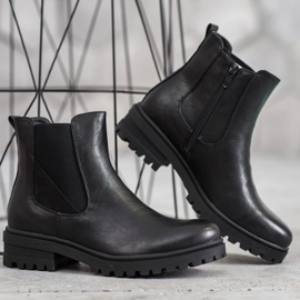 Super Mode Klassiset työntekijät Eco -nahkaa musta 2