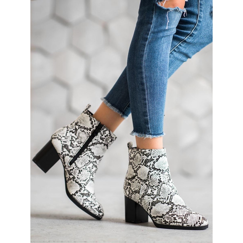 Weide Snake Print Booties monivärinen 1