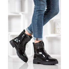 SHELOVET Lakatut Eco -nahkatyöntekijät musta 2