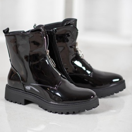 SHELOVET Lakatut Eco -nahkatyöntekijät musta 1