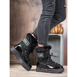 Bella Paris Muodikkaat klassiset lumikengät musta 1