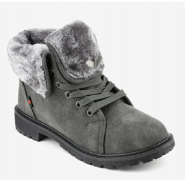 Harmaat naisten eristetyt saappaat TL54-3 1
