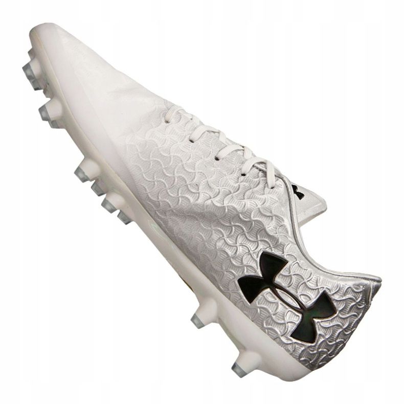 Under Armour Magnetico Pro Fg M 3000 111-100 jalkapallokengät valkoinen harmaa 1