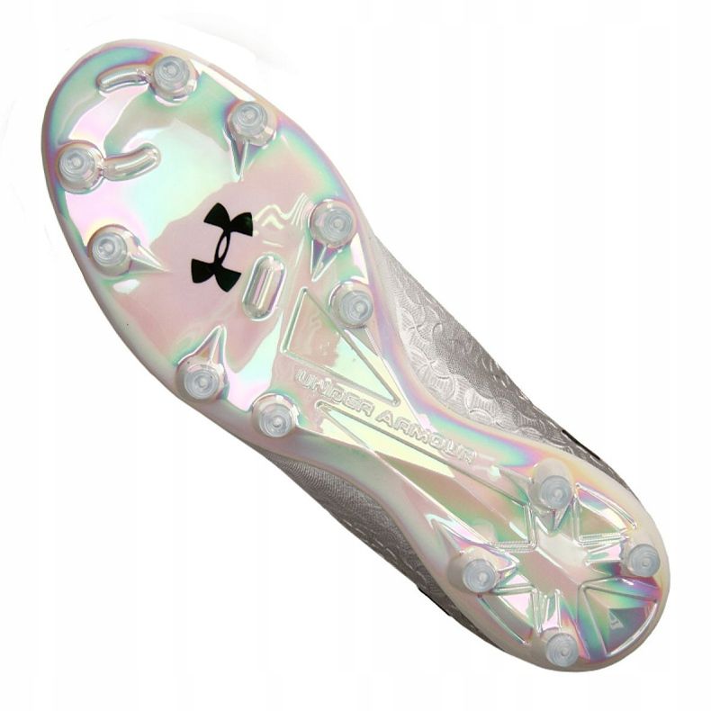 Under Armour Magnetico Pro Fg M 3000 111-100 jalkapallokengät valkoinen harmaa 2