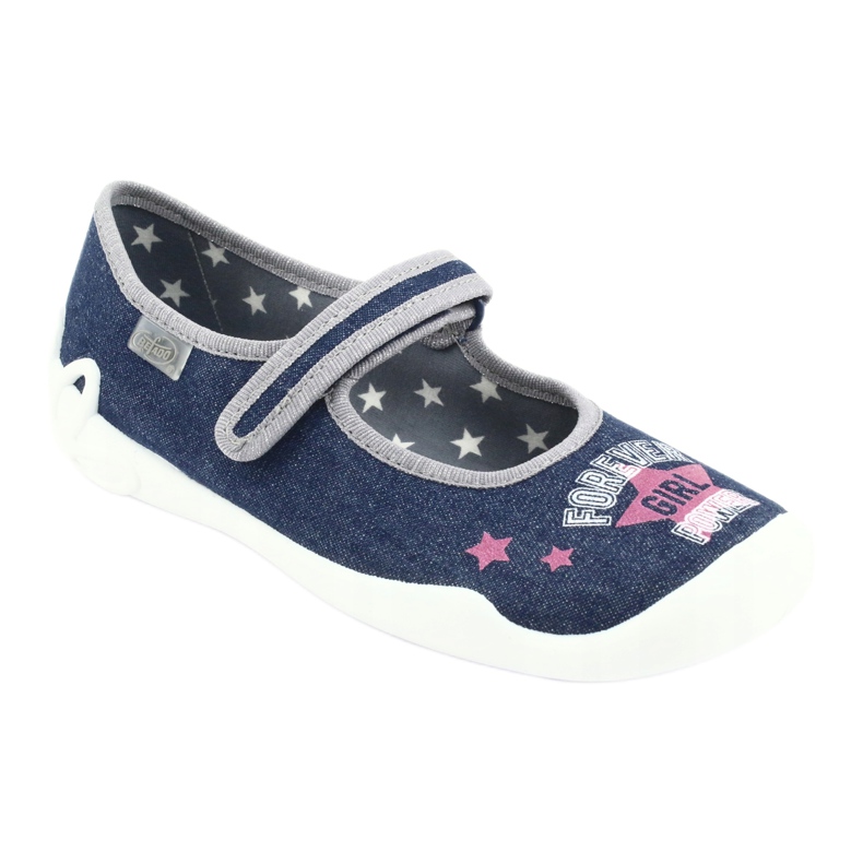 Befado lasten kengät 114Y369 sininen vaaleanpunainen harmaa 1