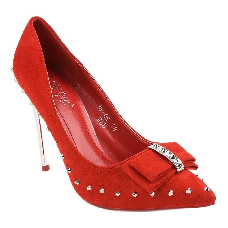 Punaiset pumput NF-05-kantapäässä punainen 1