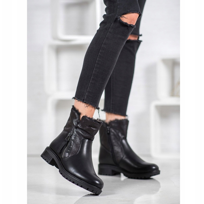 SHELOVET Lämpimät työntekijät glitterillä musta 1