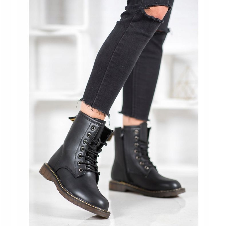 SHELOVET Muodikkaat ankkurit Eco -nahalla musta 1