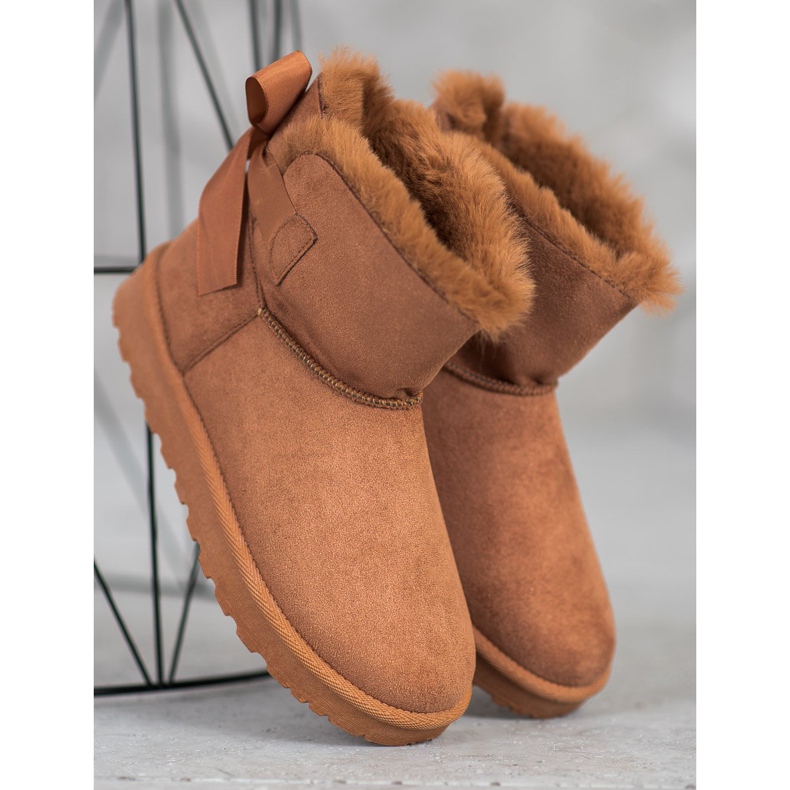 SHELOVET Lämmin Mukluki jousella ruskea 1