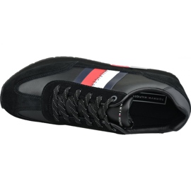 Kengät Tommy Hilfiger Corporate Leather Flag Runner M FM0FM02380 990 musta 2