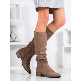 Super Mode Klassiset beige -saappaat ruskea monivärinen 1