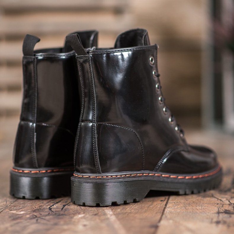 SHELOVET Mustat työntekijät Eco -nahkaa 1