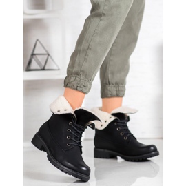 SHELOVET Vaelluskengät sisäänvedettävällä varrella musta 1