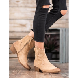 Seastar Lämpimät cowboy -saappaat korkokengissä ruskea 1