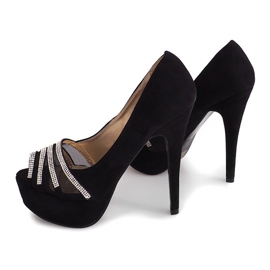 Mokkanahka pumput korkokenkä MD7079-1 musta 2