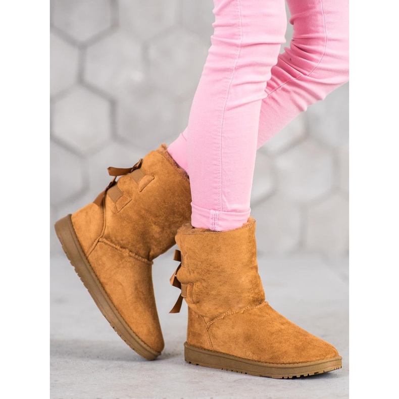 Haver Lämpimät lumisaappaat jousilla ruskea 2