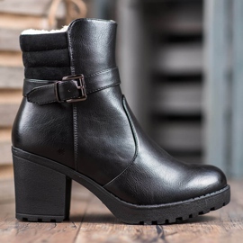 J. Star Mukavat eko-nahkaiset saappaat musta 2