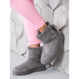 SHELOVET Lämmin Mukluki jousella harmaa 1