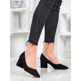 SDS Rennot mustat pumput keltainen 1