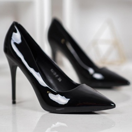 SHELOVET Lakatut pumput musta 1