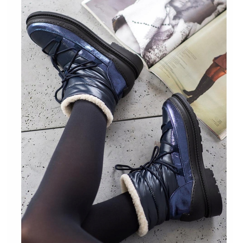 VICES -tekstiiliset lumisaappaat laivastonsininen sininen 1