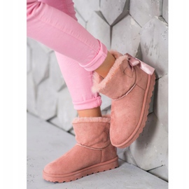 SHELOVET Mukluki helmillä vaaleanpunainen 2