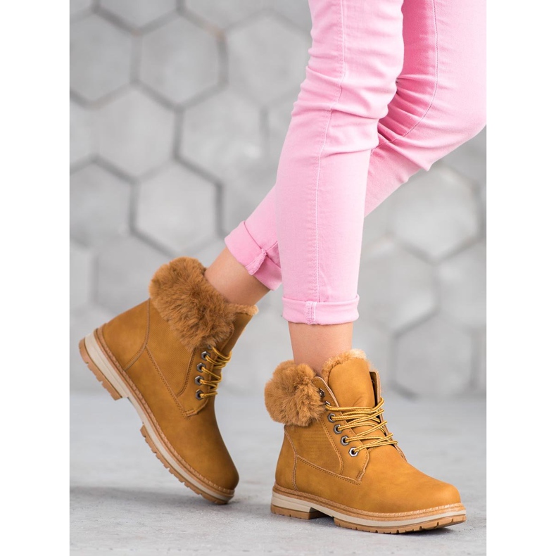 SHELOVET Kamelinetsijät turkiksella ruskea 1