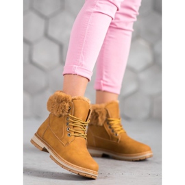 SHELOVET Kamelinetsijät turkiksella ruskea 2