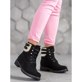 SDS Tekstiililäppärit lampaannahkaa musta 2