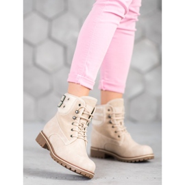 SDS Tekstiililäppärit lampaannahkaa beige 2