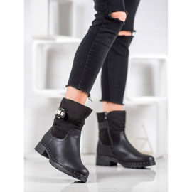 SHELOVET Lämpimät työntekijät lampaannahkaa musta 1