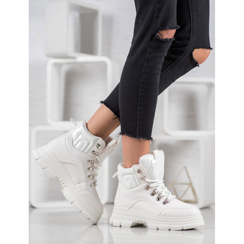 SHELOVET Lämpimät lenkkarit valkoinen 1