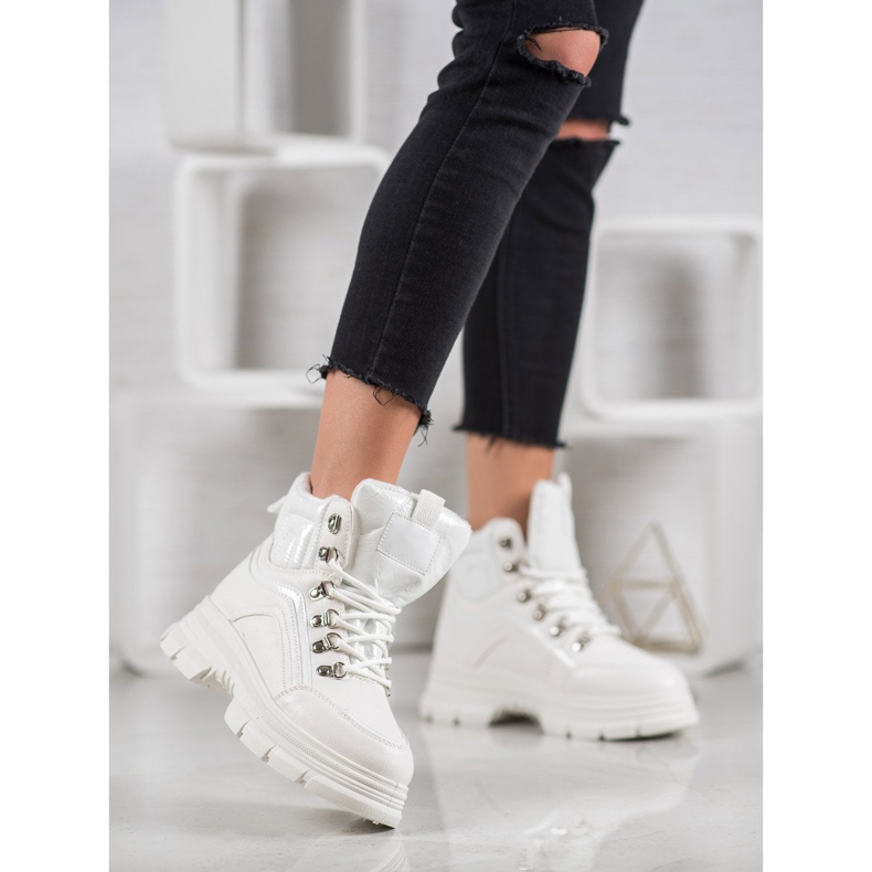 SHELOVET Lämpimät lenkkarit valkoinen 2