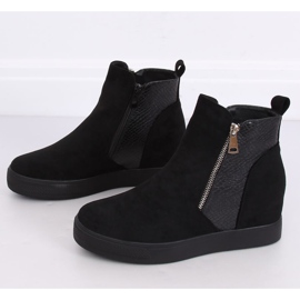 Musta RQ235 Mustat saappaat piilotetulla kiilalla 2