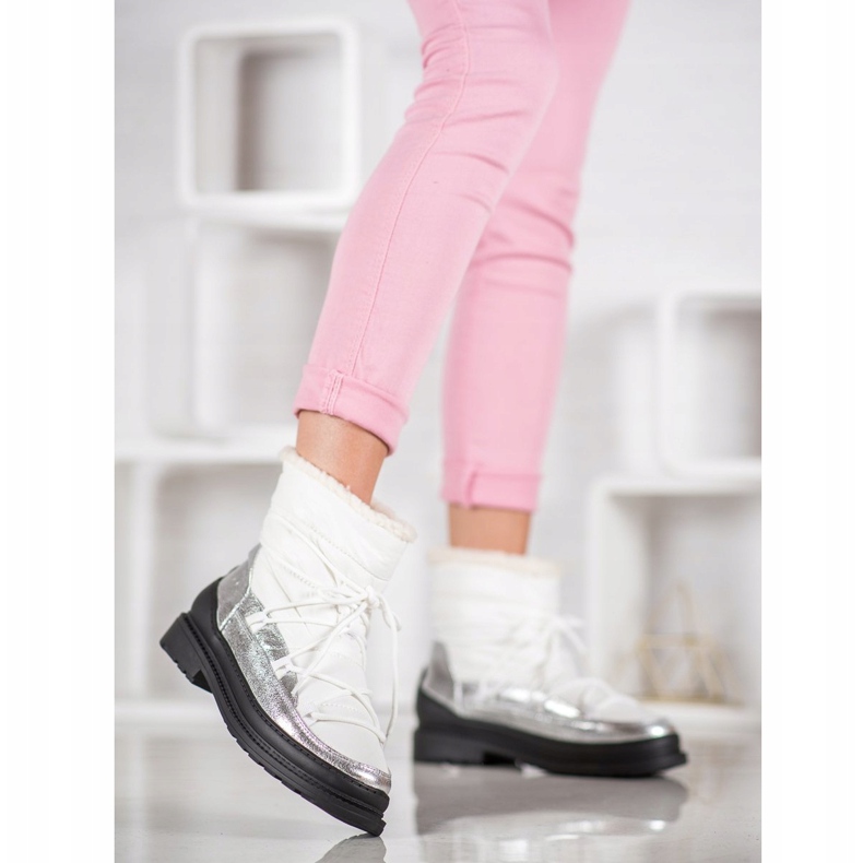 VICES -tekstiiliset lumisaappaat valkoinen 2