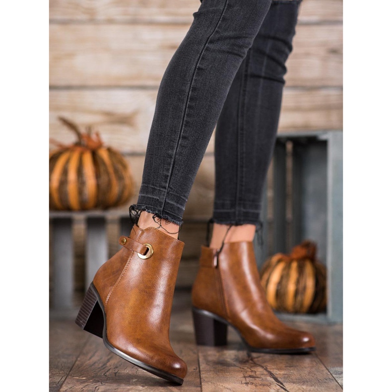 Ideal Shoes Klassiset Eco-nahkakengät ruskea 2