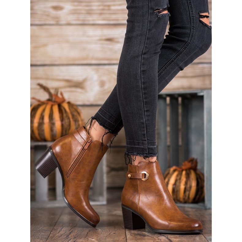 Ideal Shoes Klassiset Eco-nahkakengät ruskea 1