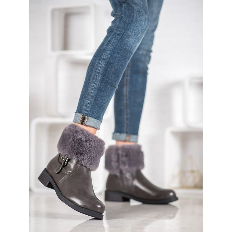 SHELOVET Työntekijät turkiksella harmaa 2