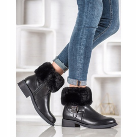 SHELOVET Työntekijät turkiksella musta 1