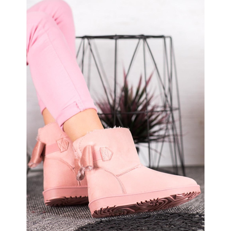 SHELOVET Jauhe Mukluki jousella vaaleanpunainen 2