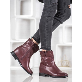 Ideal Shoes Cowboy -saappaat Eco -nahalla punainen 2