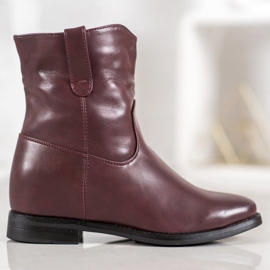 Ideal Shoes Cowboy -saappaat Eco -nahalla punainen 1