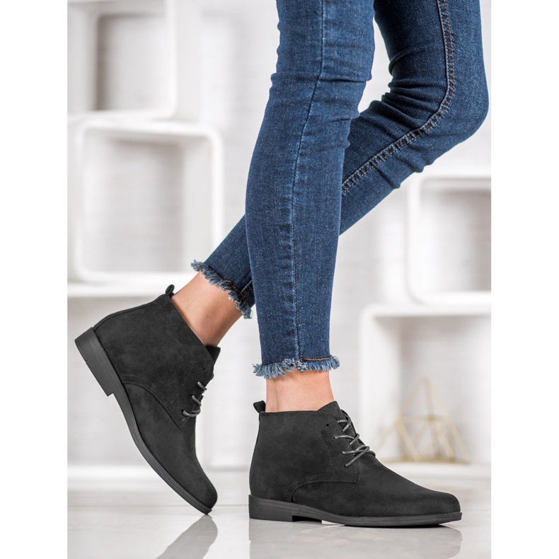 Goodin Mukavat mokkanahkakengät musta 2